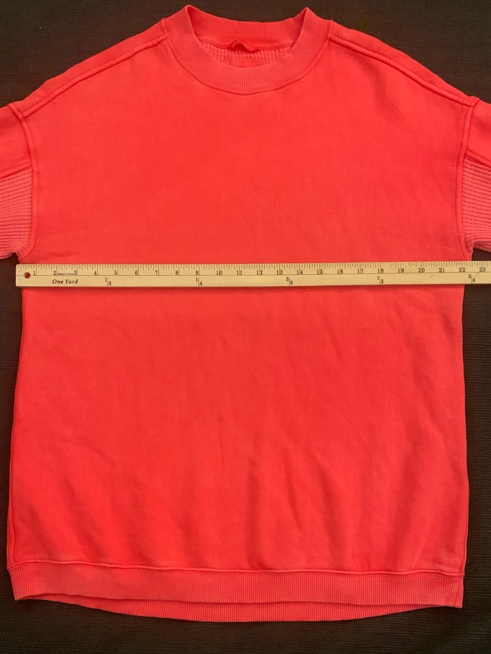 AERIE Red Ribbed Sweatshirt - Picture 5 of 7